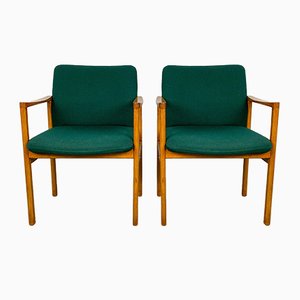 Armchair with Green Trim by Grete Jalk