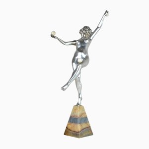 Tänzerin aus Silber in Bronze von A Gory