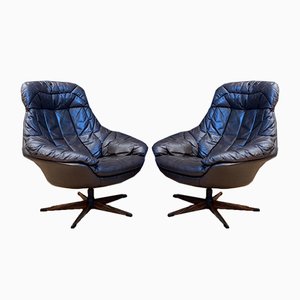 Danish Lotus Armchairs by Henry Walter Klein for Bramin Møbler, 1970s, Set of 2