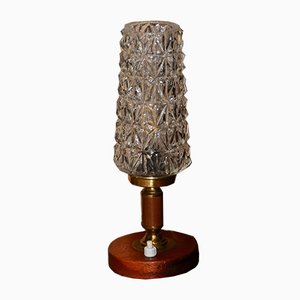 Table Lamp with Wooden Base, 1960s