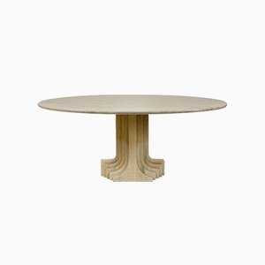 Travertine Dining Table by Carlo Scarpa for Cattelan, 1970s