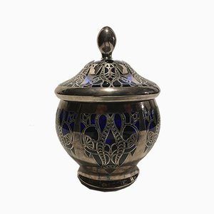 Pot Antique avec Couvercle par Friedrich Deusch pour Deusch Schwäbisch Gmünd