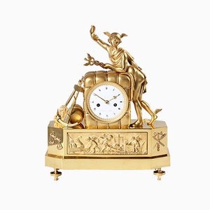 French Empire Pendule Mantel Clock, 1810s