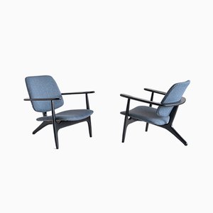 Set of Belgian S3 Armchairs by Alfred Hendrickx for Belform, 1958