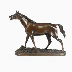 Bronze Horse Skulptur von Mene, 1856
