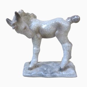 Vintage Ceramic Foal by Lilli Hummel-König for Karlsruher Majolika, 1934