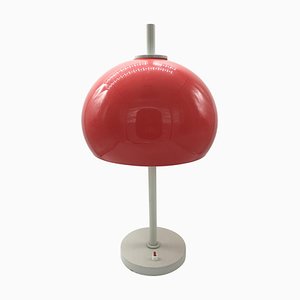 Red Mushroom Table Lamp, Italy, 1970s