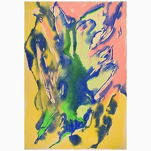 Ivy Lysdal, Gouache auf Karton, Abstrakte Moderne Malerei, 1991