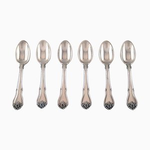 Coffee Spoons in Silver from Horsens Sølvvarefabrik, 1930s, Set of 6