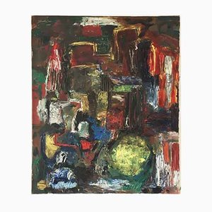 Abstrakte Expressionistische Malerei, 1964, Öl auf Leinwand