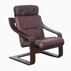 Anne Brown Leather Armchair