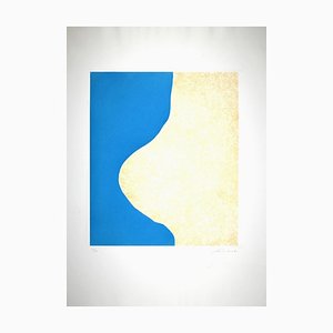 Giuseppe Santomaso - Socket Blue - Original Etching - 1970