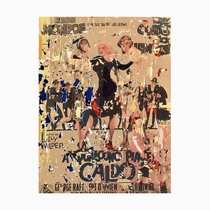 Sérigraphie et Collage Some Like it Hot par Mimmo Rotella