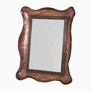 Espejo de cobre martillado