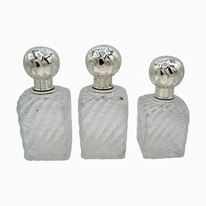 Crystal Toilet Bottles from Cardeilhac & Baccarat, Set of 3