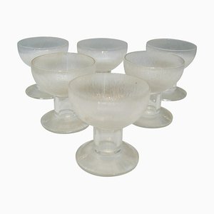 Vasos modelo 5109 de René Lalique. Juego de 6