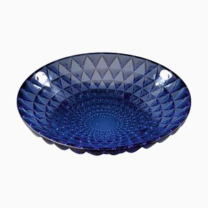 Rosette Blue Bowl by René Lalique