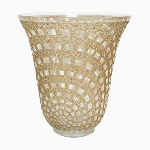 Checkers Vase von René Lalique