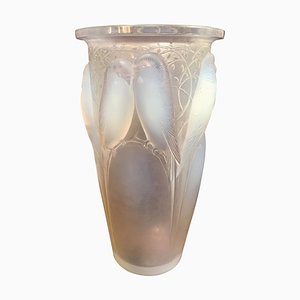 Vaso Ceylon in vetro opalino di Rene Lalique