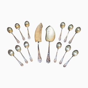 Sterling Silber Eiscreme, 14er Set