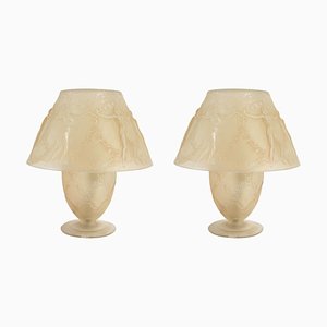 Six Danseuses Table Lamps by René Lalique, Set of 2