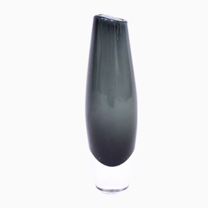 Gray Glass Vase by Sven Palmqvist for Orrefors, 1950s