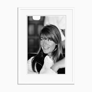 Francoise Hardy Archival Pigment Print Framed in White by Giancarlo Botti