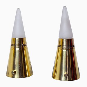 Vintage Pyramid Table Lamps by Paolo Venini for Venini, 1970s, Set of 2