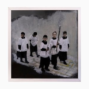 Roberto De Francisci - Altar Boys - Original Oil Painting - 2013