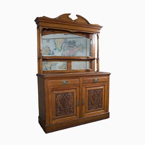 Grande Enfilade Victorienne Arts & Crafts avec Miroir, Angleterre