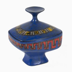 Mid-Century Italian Lidded Ceramic Pot by Marcello Fantoni, 1950s