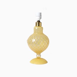 Italian Opaline Murano Glass Table Lamp, 1960s