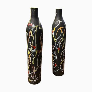 Modernist Italian Ceramic Vases from Ceramiche di Albisola, 1970s, Set of 2