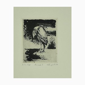 Leo Guida, Bird, Radierung, 1972