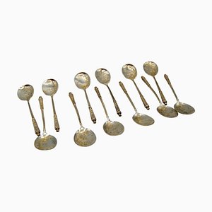 Small Vermeil Spoons, Set of 12