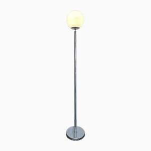 Lámpara de pie de cromo de Bauhaus, años 70