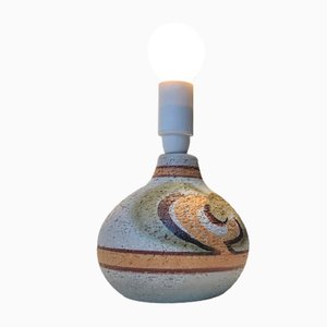 Chamotte Keramik Tischlampe von Noomi Backhausen für Søholm, 1970er