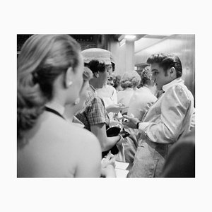 Elvis with Fans, Silver Gelatin Print, 1956, Print Later