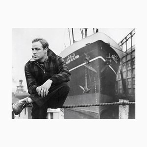 Brando on the Waterfront, Oversized Silver Gelatin Fibre Print, 1954, Printed Later