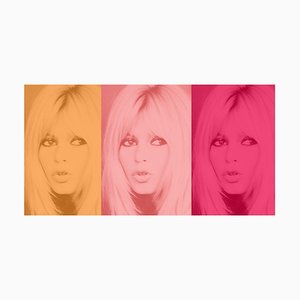 Tríptico PInk Bardot de Batik Signed edición limitada de gran tamaño, 2020