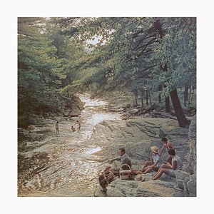 Campbell Falls Picknick, 1959, Limited Estate Stamped, XL Large 2020