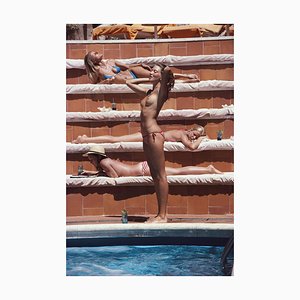 Sunbathing on Capri Slim Aarons Estate Print, 1980