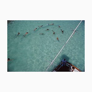 Natación en Bermudas, Slim Aarons, Estate Edition, 1977