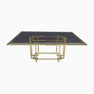Maison Jensen Style Brass Dining Table from Belgo Chrom / Dewulf Selection, 1983