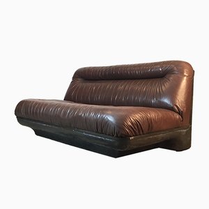 Swiss Leather Sofa by Gerd Lange for de Sede, 1970s