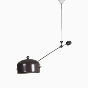 Brown Counterbalance Lamp by J. J.m. Hoogervorst for Anvia, 1960s