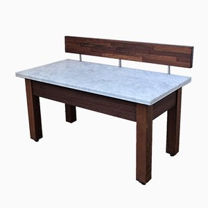 Vintage Marble Topped Working Table