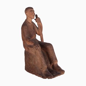 Statue Vintage en Terre Cuite