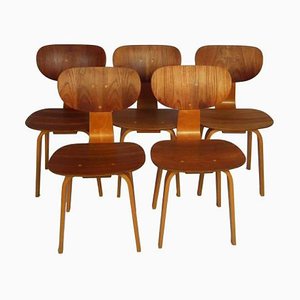 Model Sb02 Chairs by Cees Braakman for Pastoe, Set of 5