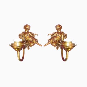Putti Sconces, 1930s, Set of 2